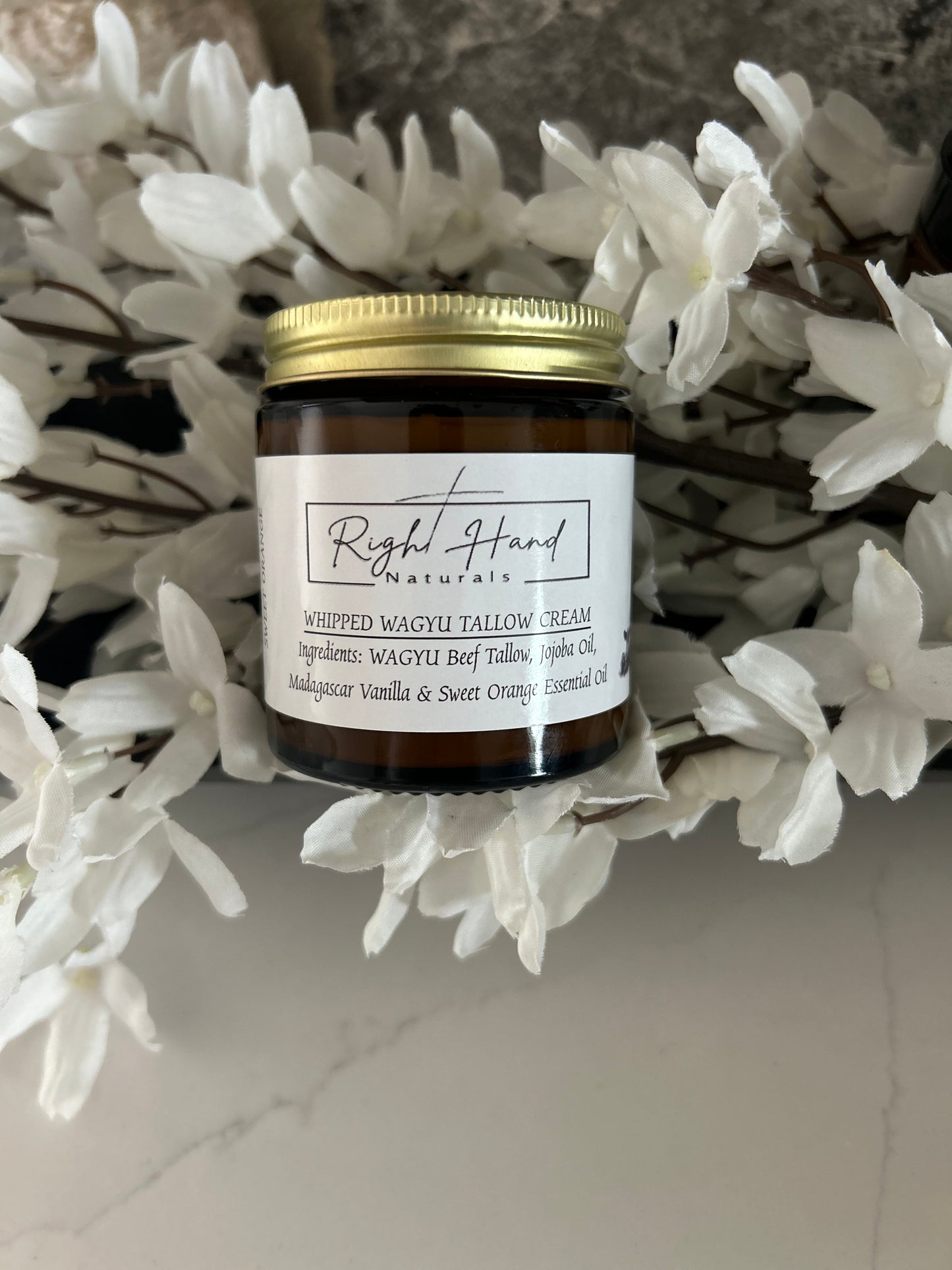 VANILLA INFUSED & SWEET ORANGE WHIPPED WAGYU TALLOW CREAM