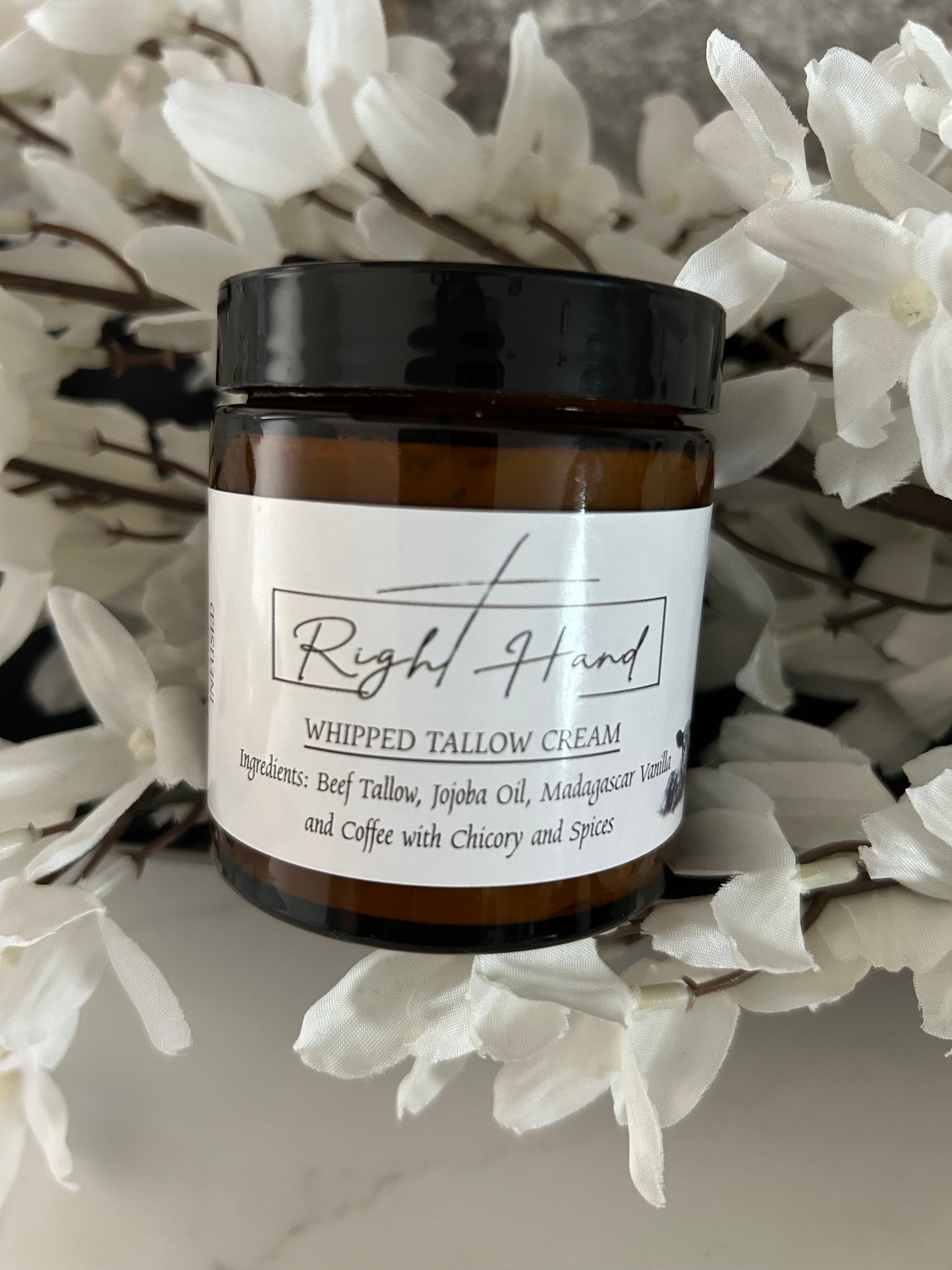 COFFE/VANILLA INFUSED WHIPPED TALLOW CREAM