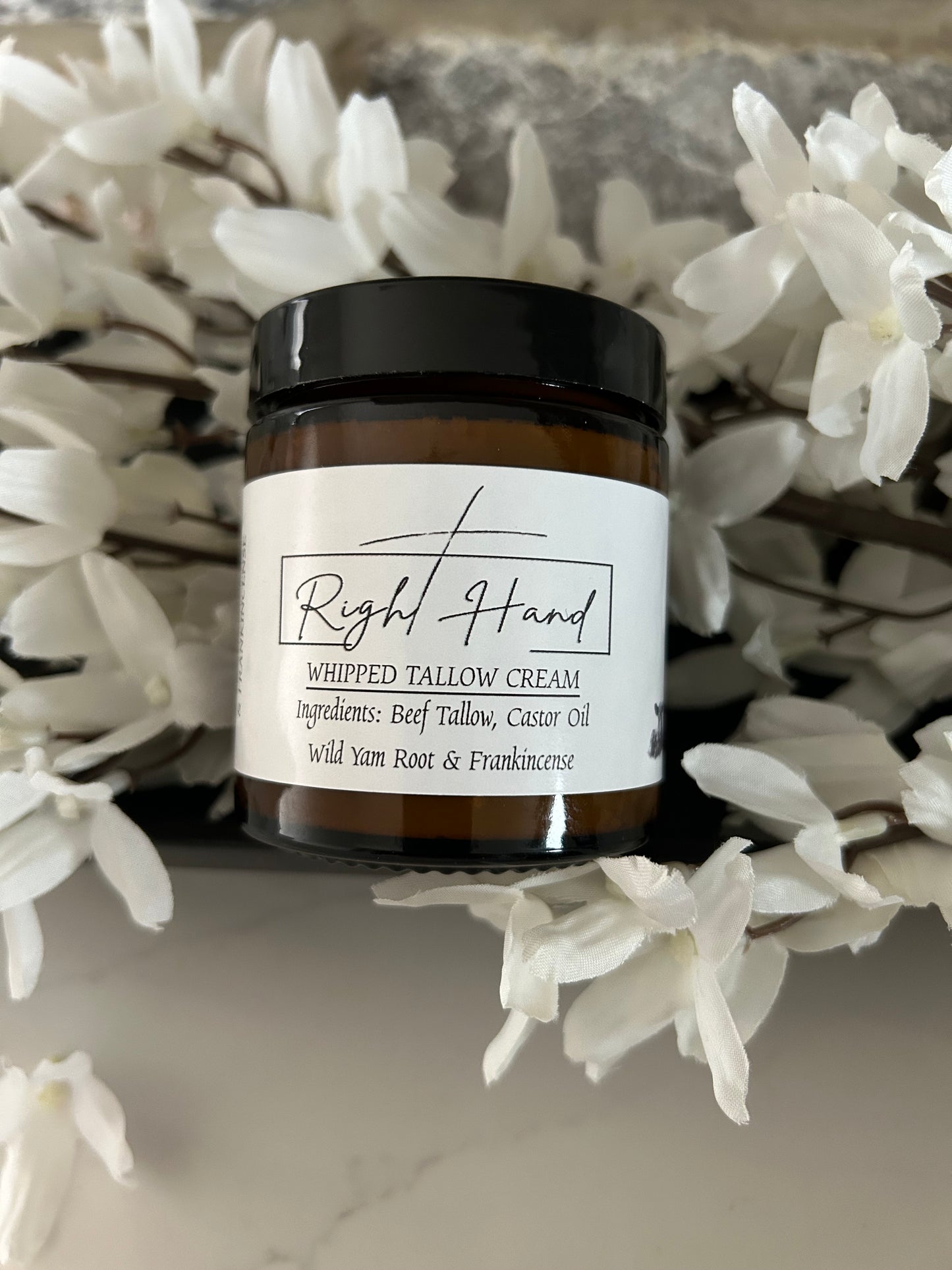 FRANKINCENSE AND WILD YAM INFUSED WHIPPED TALLOW CREAM